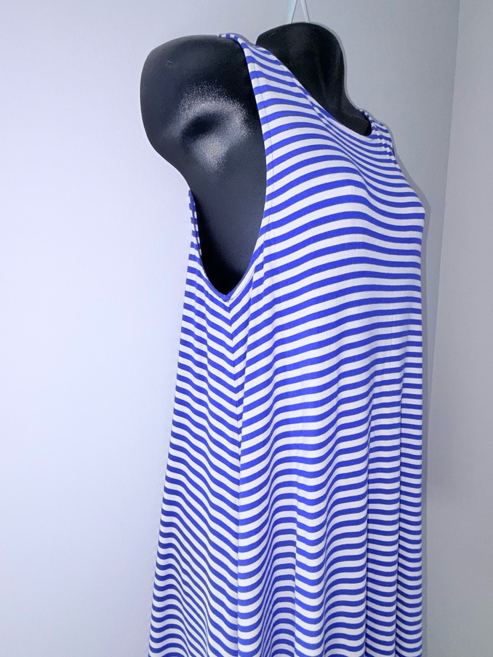 Old Navy Blue and White Striped Tank Dress - Picture 3 of 5